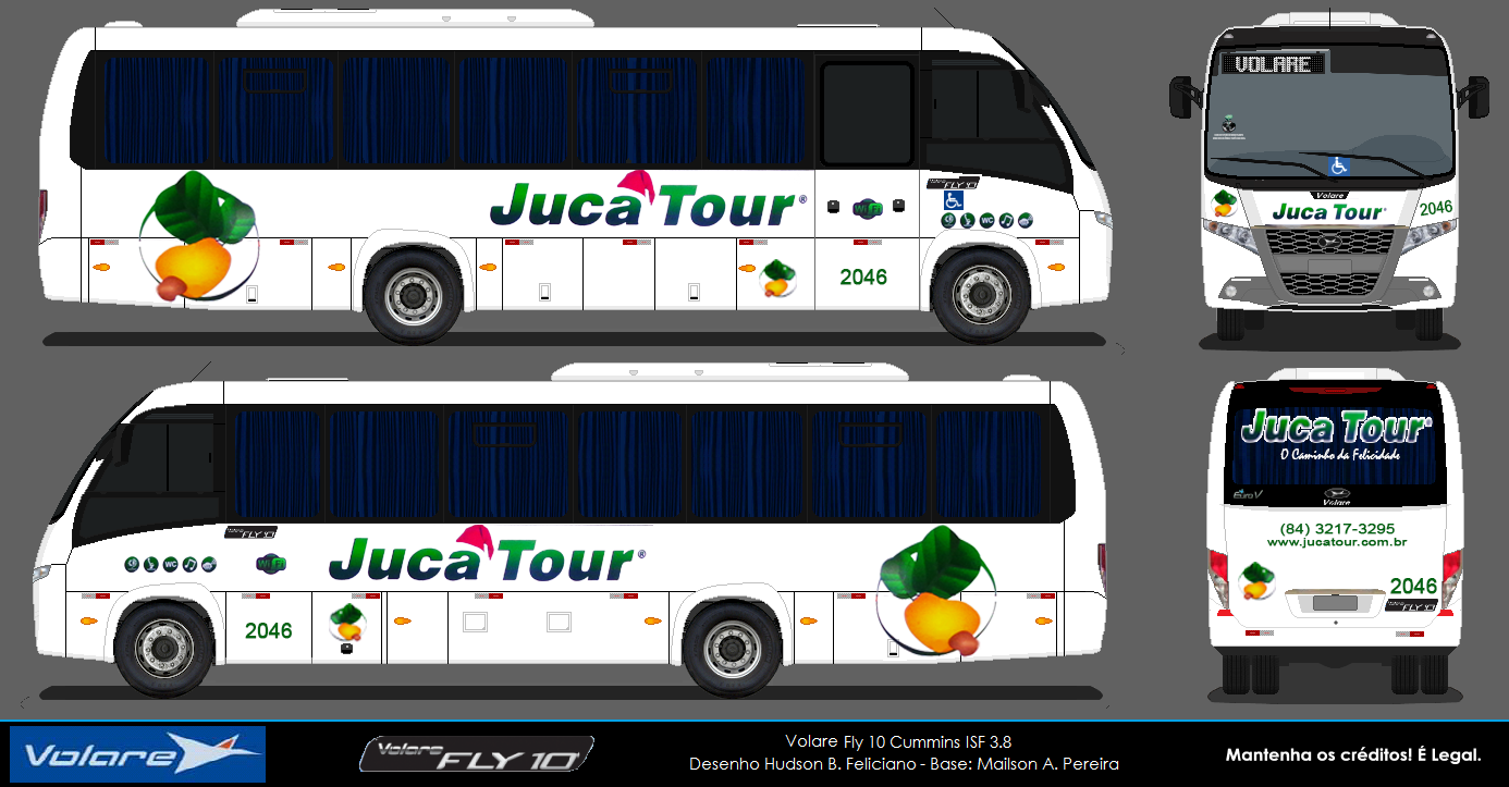 Desenho do 2046 da Juca Tour